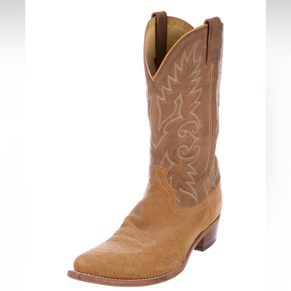 Dan Post Leather Embroidered Accent Western Boots Size: 11